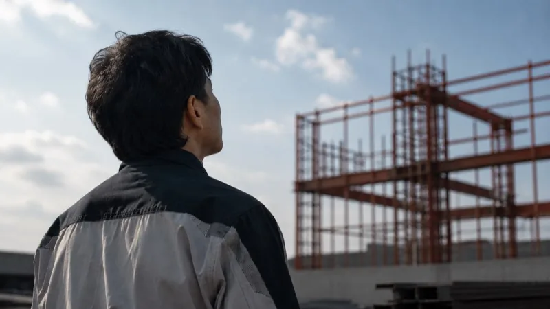 建設現場で働く職人